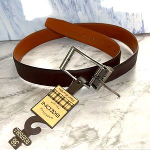 NEW Boconi Nashville reversible brown belt 36